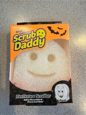 Scrub Daddy Special Edition FlexTexture Scrubber Halloween Fall White Ghost New